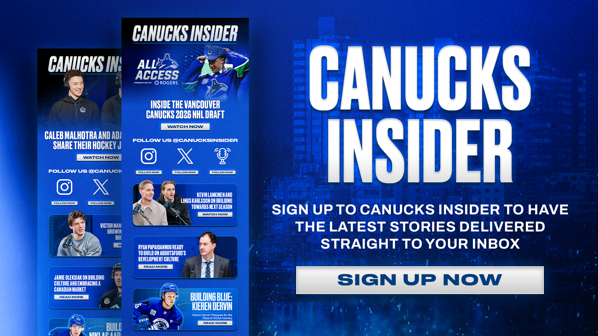 Sign Up For Canucks Insider